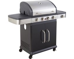 Cook'in Garden - Gasbarbecue FIDGI 4 met thermometer - 4 branders + 14,5kW fornuis