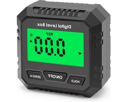 Digitale hoekzoeker - elektronische niveauhoekzoeker LCD-scherm - Hoekmeter Inclinometer met magnetische achtergrondverlichting - timmerwerkbouw Auto