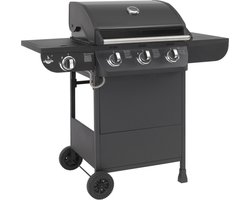 El Fuego Columbus 3.1 - 3 brander - gasbarbecue - gas - barbecue - zwart -  117,5x107,5x58,5 cm