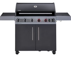 Enders Boston Black 6 KR Turbo Gas barbecue - gasbbq - Zwart - 64 KG - Grilloppervlak 94 × 43 -