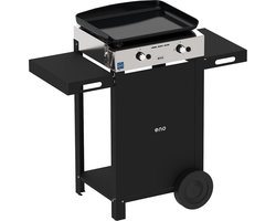 ENO INITIAL 50 GASBARBECUE - PLANCHA + ROLTAFEL - BAKPLAAT - LEVENSLANGE GARANTIE - 2 BRANDERS