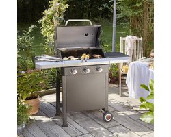 GasBBQ Landmann Trexon PTS 3.1 Zwart - 4 branders - Inclusief gasslang - Gas bbq barbecue