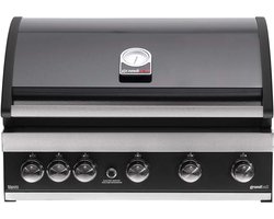 Grandhall Maxim G5 Inbouw Gas Barbecue - 6 branders - met Gasdrukregelaar