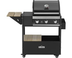 Grandhall Premium G3 barbecue in BBQ tafel