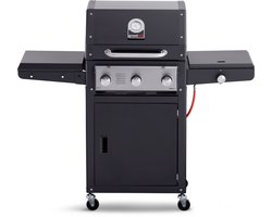 Grandhall Xenon 3 - Gasbarbecue - met Zijbrander en Gasdrukregelaar