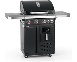 LANDMANN Fryton 4.1 Grill Verrijdbaar Gas Zwart, Zilver 12000 W