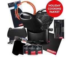 nomadiQ HOLIDAY barbecue pakket - de ultieme gas barbecue incl. accessoires voor vakantie met de boot, camper of caravan