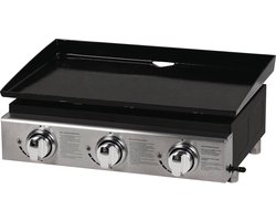 Plancha "Presto 3" - 3 branders - 7,5 kW - grijs