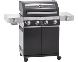 Rösle Barbecue - Barbecue Gas Videro G4-S Vario 30 mbar - Roestvast Staal - Zwart