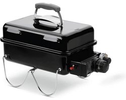 Weber Go-Anywhere Gas Barbecue - 41x26 cm - Roestvrijstalen branders - Gasregelkop - Incl. deksel