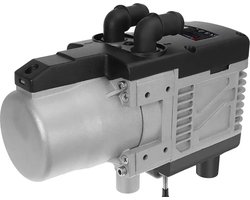 Hcalory - Dieselkachel - Elektrische kachel - Kachel en ventilatoren - Benzineluchtkachel - Met draadloze afstandsbediening - 12V - 5KW - Zilver