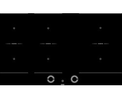 CENDO KR99FI3TS-V2 - Flex Inductie Kookplaat - 6 zones - Facet geslepen - 90 cm