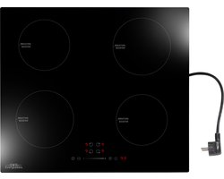 Everglades EVBI900 - Inbouw Inductie Kookplaat - 230 Volt Plug & Play - 1 Fase - Normale Stekker - 5 jaar Garantie