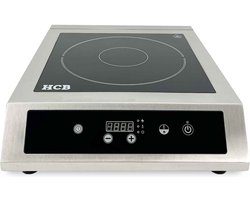 HCB® - Professionele Horeca Inductie kookplaat - 3,5 kW - 230V - Elektrische RVS / INOX kookplaat - 54x44x13 cm (DxBxH) - 8.90 kg - 9211