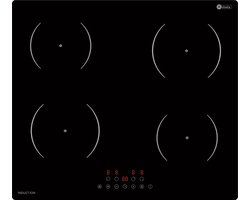 Helvetia Inbouw Inductie kookplaat - 4 Boosters - 4 Timers