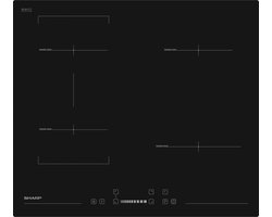Sharp Home Appliances KH-6I35NS00 -EU kookplaat Zwart Ingebouwd Inductiekookplaat zones 4 zone(s)