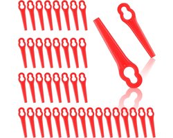 70 Pieces Replacement Plastic Blades 83mm for Einhell GC-CT 18/24 Li Bosch ART23 LI Accutrim Easytrim Battery Red