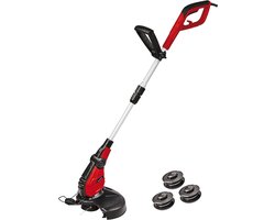 Einhell Elektrische Grastrimmer GC-ET 4530 Set - 450 W - 30 cm maaibreedte - dubbele lijnspoel - motorkop verstelbaar - volautomatische draadtoevoer - bloem-plantenbeschermer - incl. 3x draadspoelen - kopen