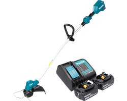 Makita DUR 189 SF2 accu grastrimmer 18 V 300 mm borstelloos + 2x accu 3.0 Ah + lader