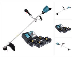 Makita DUR 369 ART4 accu bosmaaier 36 V ( 2x 18 V ) 43 cm borstelloos + 4x accu 5.0 Ah + lader