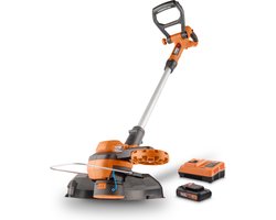 Powerplus Dual Power POWDPG75420 Elektrische grastrimmer - 20V -Snijbreedte 250mm - Telescopisch - Incl. 1x 20V 2.0Ah accu en lader - Grastrimmer voor tuin, gazon en oprit