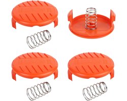 Spool Cover Trimmer 8 stuks Vervanging Zwarte Decker Spoel Cap Covers + Lente Onderdelen - AFS Gras Trimmer