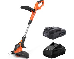 Yard Force Accu LT C25 - Grastrimmer - met 2,0 Ah accu en oplader - Oranje/Zwart - Yardforce