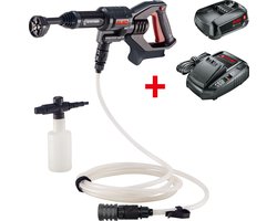 AL-KO PW 1850 kit (set met batterij en lader) - 18V Accu Hogedrukreiniger - Compatibel met Bosch 18V