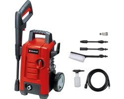 Einhell Elektrische Hogedrukreiniger TC-HP 130 - 1500 W - Max. 130 bar - 390 l/u - Incl. 5m hogedrukslang, pistool, lans, diverse sproeiers, borstel en schuimsproeier