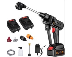 Hogedrukreiniger - Pressure Washer - 60 Bar - 1500 mAh Battery - USB Oplaadbaar - Draadloos - Zwart