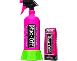 Muc-Off - Bottle For Life - Fiets & Motor Poestmiddel - Aluminium Spuitfles met Punk Powder - Voordeelverpakking - 20609