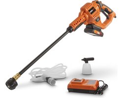 Powerplus Dual Power POWDPG80621 Hogedrukreiniger - 20V - Brushless - 25 bar - 170 l/h - Incl. 6m slang, accessoires, 1x 2,0Ah accu en lader