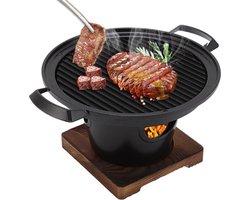 6.7in Japanse Stijl Yakiniku Grill Draagbare Individuele Tafelblad Mini Barbecue Grill - Houtskoolgrill Voor Buiten & Binnen