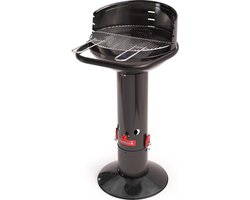 Barbecook Loewy 45 - Houtskool BBQ barbecue - Grilloppervlak 43 cm - Incl. Windscherm, BBQ rooster en asopvangpot - Zwart