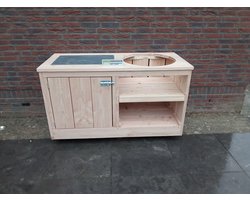 Barbecuekast, buitenkeuken, BBQ kast, Kamado kast douglashout, van MMHoutwerk