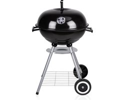 BBQ Collection Houtskoolbarbecue - Kogelbarbecue 45 x 60 centimeter - Ronde Barbecue - Barbecue op Wielen - Zwart - Metaal