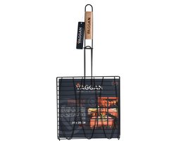 BBQ Vaggan Vis Grill voor 3 Vissen 28x28cm.