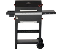 Boretti - Vittoria Houtskoolbarbecue - Grilloppervlak 43 x 57 cm - Zwart - flesopener - kruiden, olie rek