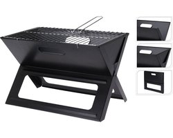 Folding Portable Barbecue for use with Charcoal X-shaped 45 x 30 x 35 cm Iron