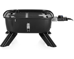 Houtskool BBQ - Princess 112256 Hybride barbecue - Elektrische barbecue - Met thermometer - Elektrische BBQ - Tafelmodel - Gebruik elektrisch of met kolen – Inclusief deksel - 2000W - bbq accesoires