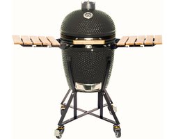 Kamado BBQ 20 inch - Ceramic Black - incl. Heat deflector