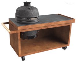 Kamado Table Corten 150 PRO+ Corten Donker Grijs Keramiek