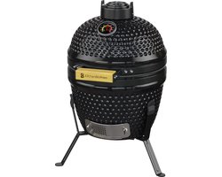 KitchenBrothers Kamado BBQ - 13 Inch Houtskool Barbecue - 27⌀ cm - Egg BBQ - Zwart