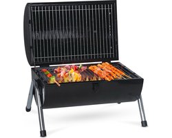 MaxxGarden BBQ - Houtskool Barbecue - Smoker Barbecue - Grilloppervlak (LxB) 38 x 52 cm - Met Dubbel Grill Vlak - Zwart