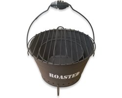 Metalen Draagbare BBQ ''roasted'' - zwart