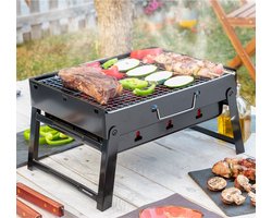 Opvouwbare BBQ - Barbecue - Camping Barbeque - Klein Formaat - Draagbare Grill - Tafel Grill - Inklapbaar - Strand, Park