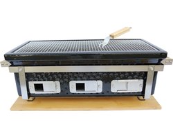 Patton BBQ - Japanese Shichirin Grill Black L-size Rechthoek