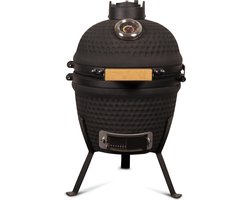 Patton Kamado Grill 13" - Keramisch - Kookoppervlak Ø 28 - Mat zwart