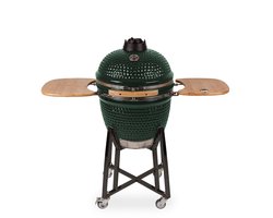 Patton Kamado Grill Houtskoolbarbecue - 21" - Grilloppervlak Ø 47 cm - Met Smart Thermometer - Groen