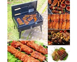 Portable BBQ-mini BBQ-opvouwbare BBQ-makkelijk voor onderweg -grillen-Koffer BBQ -Grill